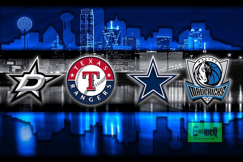 Dallas sports 8x12in - dallas,